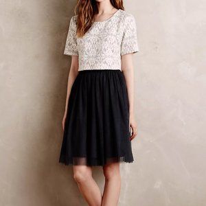 Anthropologie Weston Laced Tulle Dress